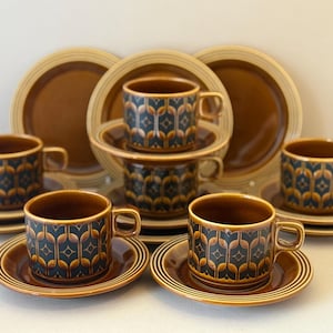 Mid Century Hornsea Heirloom Tea Set - 18 piece