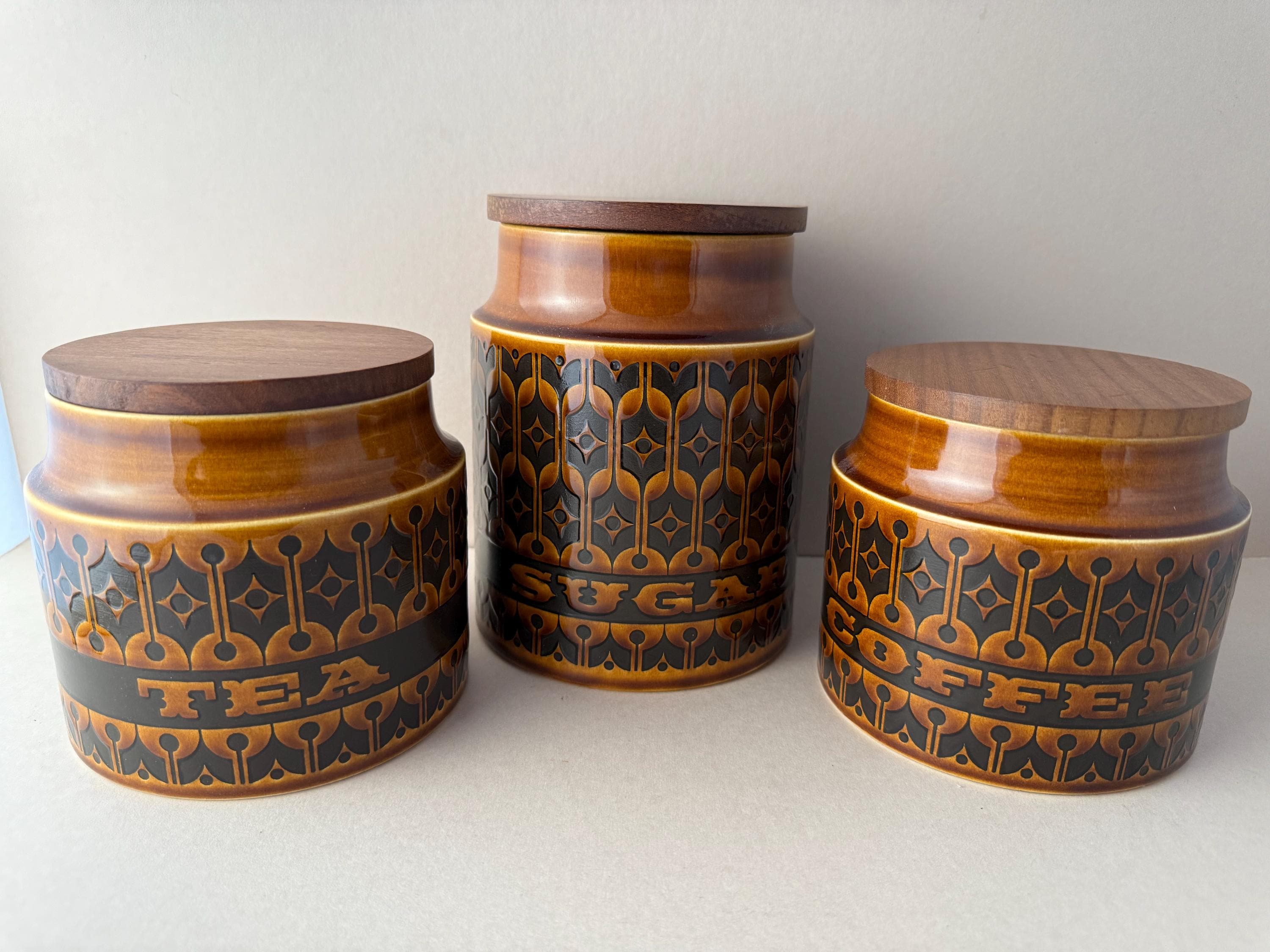 HORNSEA HEIRLOOM キャニスター イギリス ビンテージ ホーンジー フラワーキャニスター 陶器
