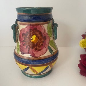 Vaso rustico in ceramica italiana - Vintage