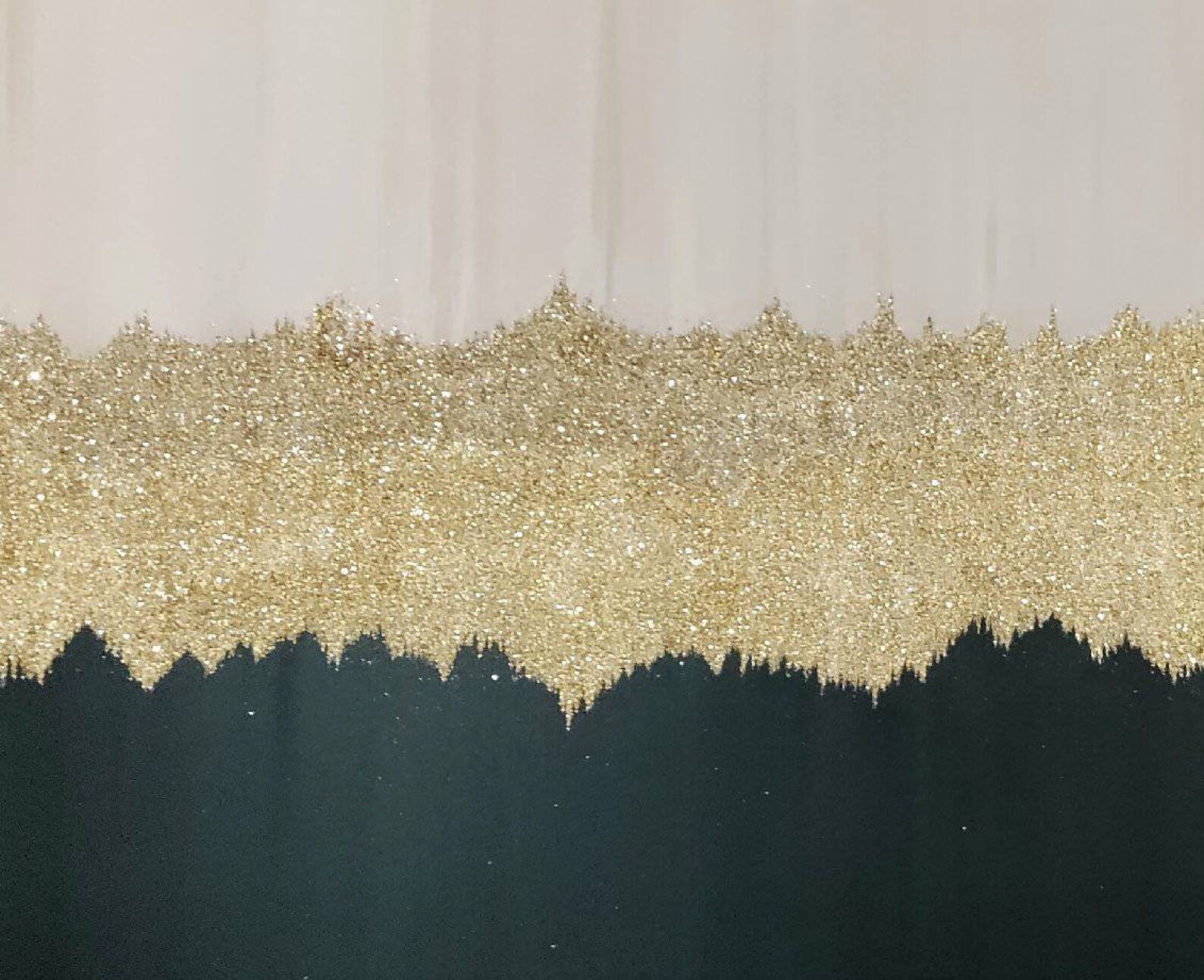 Hunter Green and Gold Glam Sparkling Wall Art Home Decor Etsy