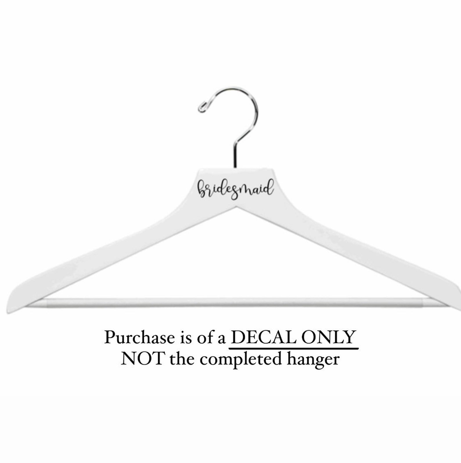 DIY Hanger Labels Bride & Bridesmaids or Personalized with Etsy