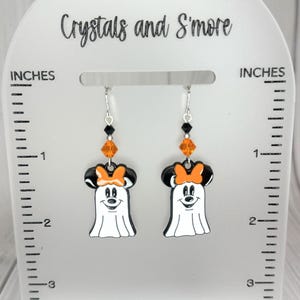 Pendientes de fantasma de Mickey Mouse, joyas de Disney para Halloween imagen 3