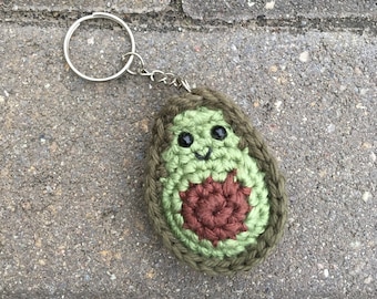 Llavero Mini Aguacate Amigurumi