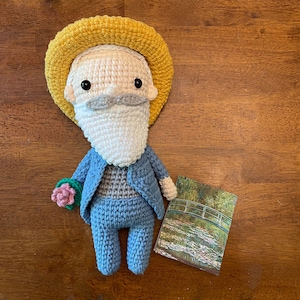 Claude Monet Amigurumi Doll