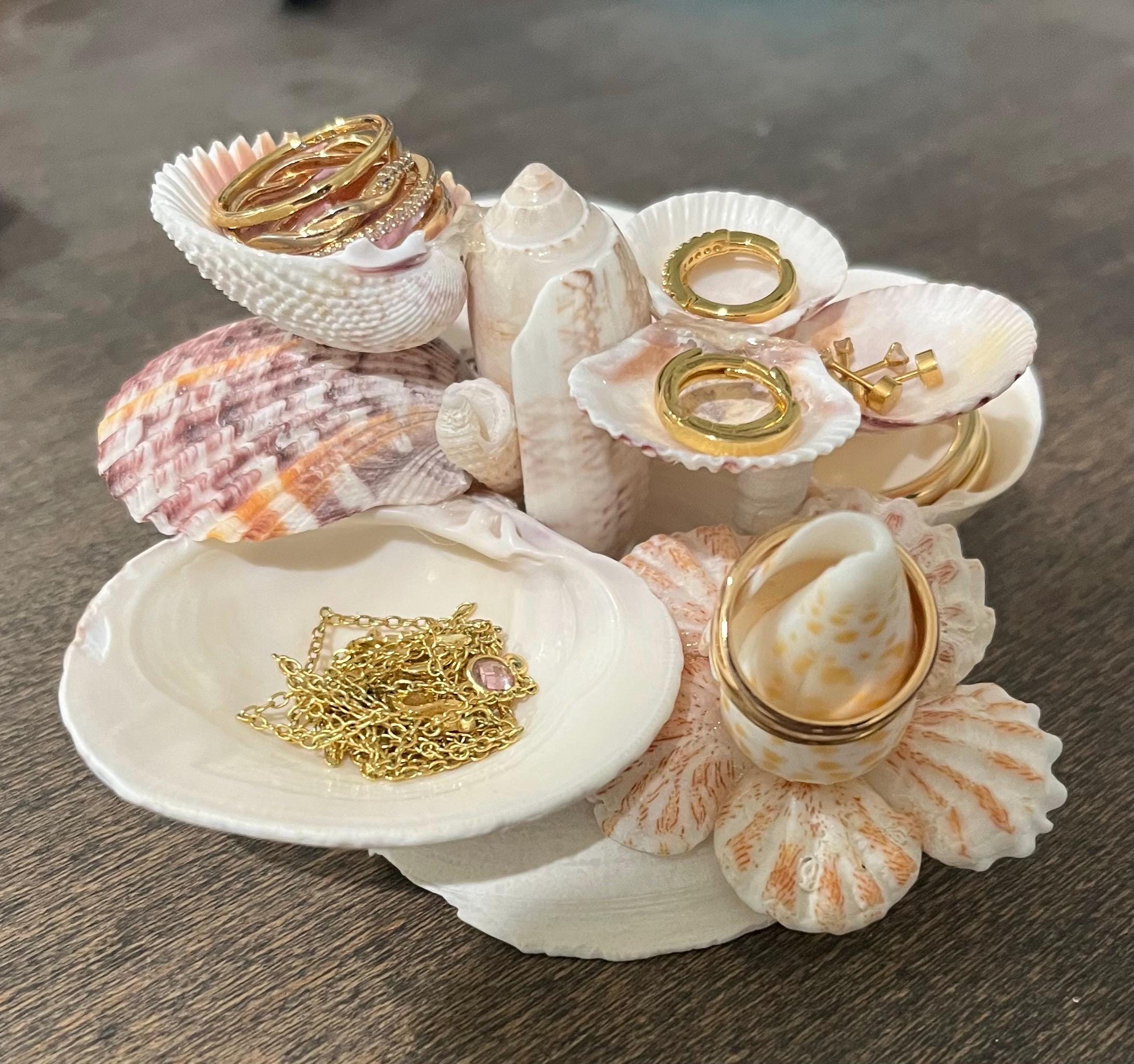 shell mermaid jewelry stand