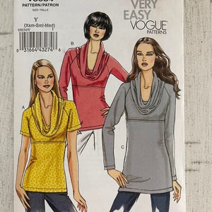 Very Easy Vogue V8634 uncut pattern size Y / xs, small, medium / 2010 / Misses top