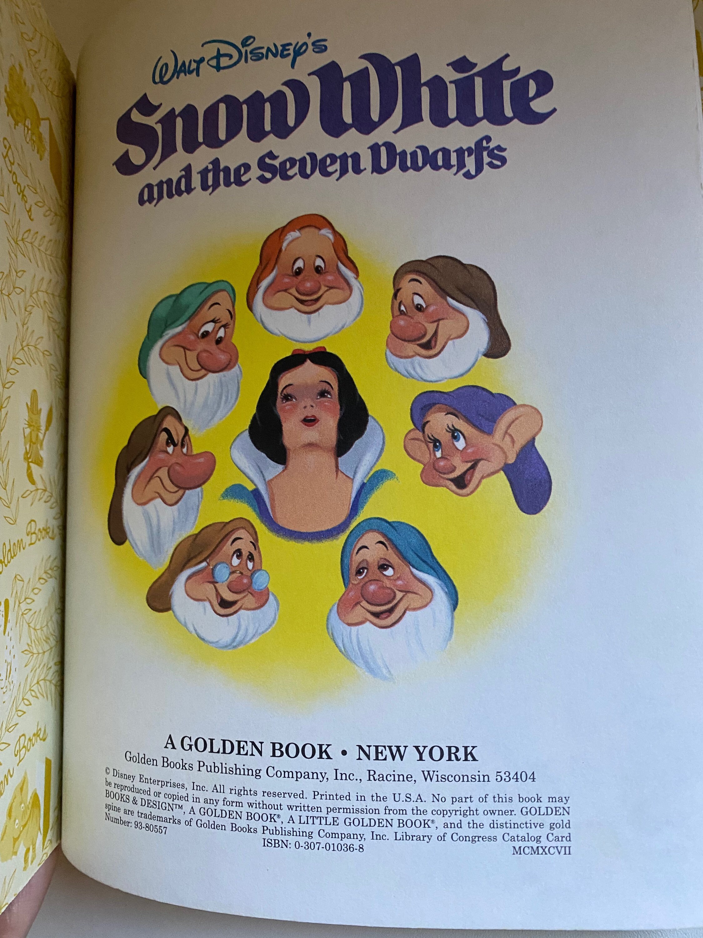 Snow White and the Seven Dwarfs Little Golden Book Vintage Book / Walt ...