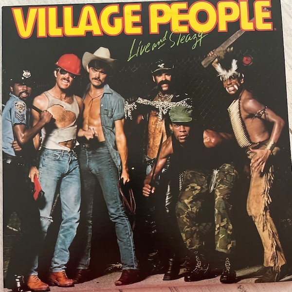 Village People Live and Sleazy 1979 vintage album / double album YMCA In the Navy