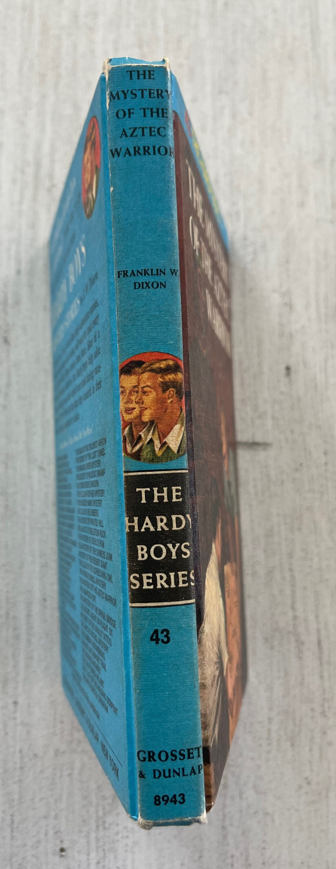 The Mystery Of The Aztec Warrior (Hardy Boys, Book 43) – Hardcover – Franklin W. Dixon – GOOD