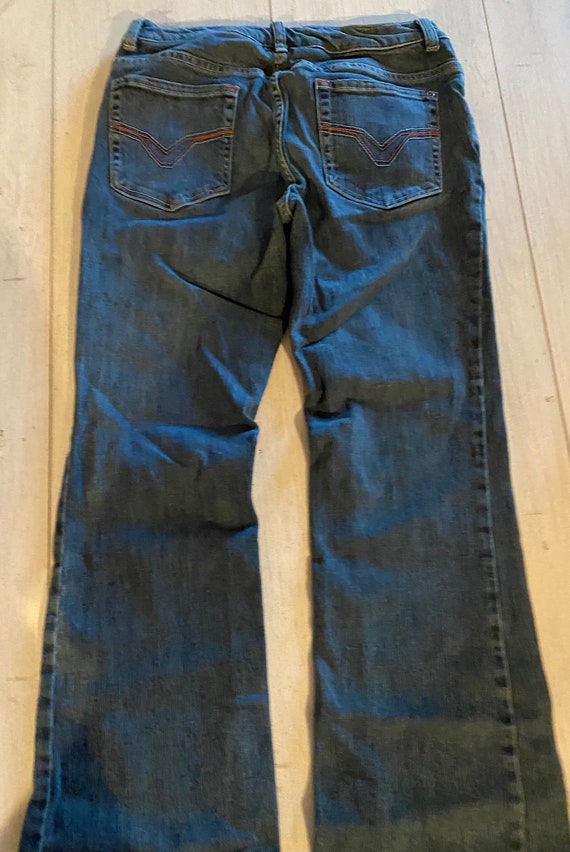 Jean Vintage Harley Davidson Femme – Taille 10 – Noir – Jambes Droites – Années 90