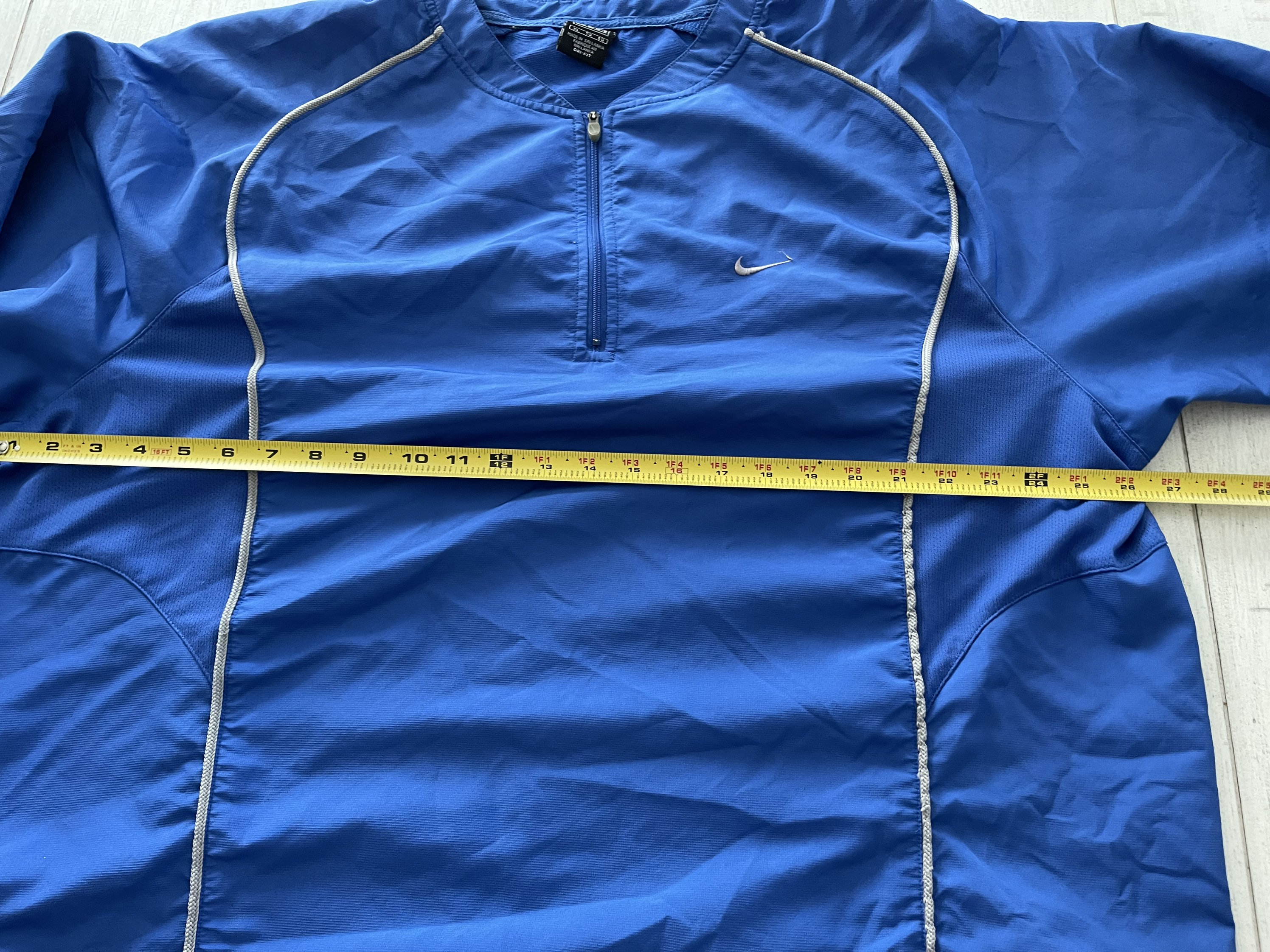 Nike Vintage Blue Running Quarter Zip Pullover XL Jacket / Etsy