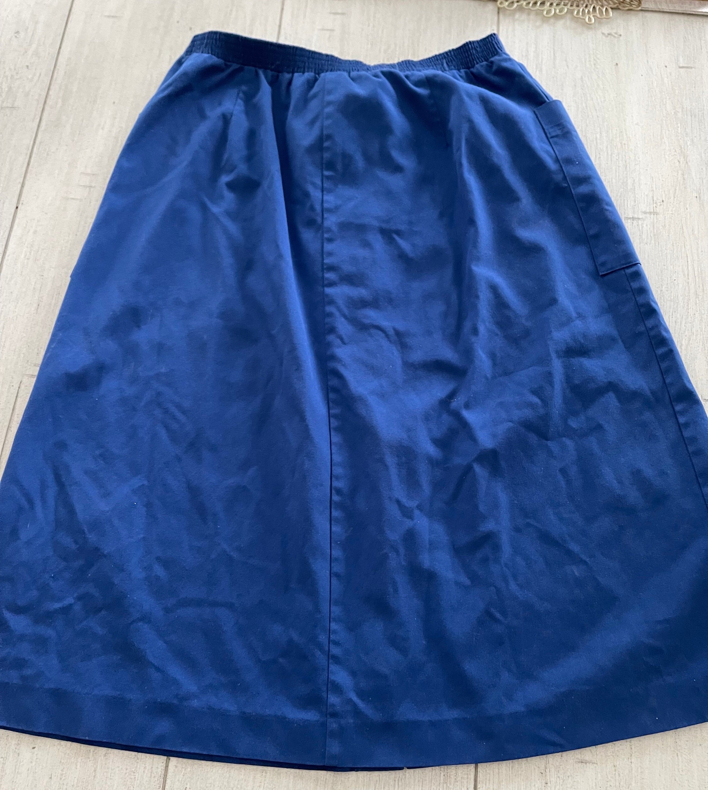 Vintage Koret Blue Front Snap Skirt Size 18 / Made in the USA - Etsy