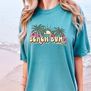 Beach Bum Shirt, Palm Tree Summer T Shirt, Beach Tee Ocean Oversized Tshirt, Vacation Shirt, Comfort Colors Coconut Girl Shirt, Hawaii Tee
