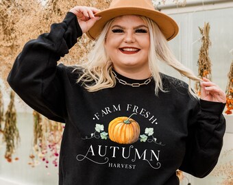 Fall Sweatshirt For Women, Fall Crewneck Sweater, Fall Pumpkin Sweatshirt, Fall Shirt, Pumpkin Patch, Hello Pumpkin, Halloween Sweatshirt