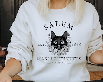 Salem Sweatshirt, Halloween Sweatshirt, Witch Sweatshirt, Fall Sweatshirt, Salem Massachusetts, Witchy Sweatshirt, Cute Fall Sweatshirt