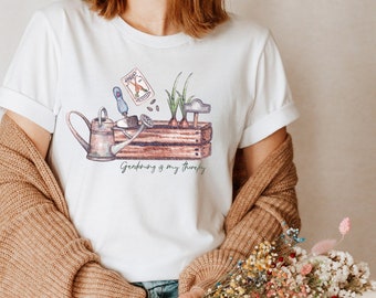 Gardening is my therapy Tshirt, Plant lady, Garden Gifts, Gardening Gift, Gardening Tshirt, Gift for gardener, Plant lady Tshirt, Plant mom