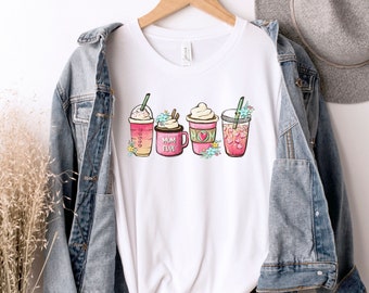 Mors dag-kaffe-tröja, mors dag-present, kaffeälskare-tröja, mamma-tröja, söt damkaffe-tröja, plus size-kläder