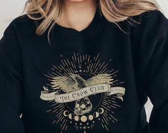 Ketterdam Crow Club Crewneck Sweatshirt, Six Of Crows Sweatshirt, Kaz Brekker Shirt, Crow Club Sweatshirt, Inej Ghafa, Six Of Crows Merch