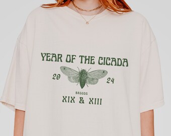 2024 Cicadas Comfort Colors Shirt Dark Academia Gifts Year of The Cicada Bug Clothing Cicada Entomology Insects Loving Bugs Trending T-Shirt