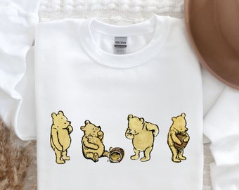 Winnie the Pooh Sweatshirt, Winnie the Pooh Gift, Classic Pooh Sweater, Classic Winnie the Pooh Sweater, Vintage Winnie the Pooh Shirt
