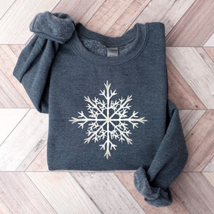 Christmas Sweatshirt, Snowflake Sweatshirt, Merry and Bright Sweatshirt, Christmas Shirts for Women, Christmas Crewneck, Plus Christmas