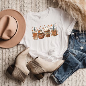 Fall Coffee tshirt, Fall Sweater, Pumpkin Spice tshirt, Cute Fall Tee, Womens Fall Sweater, Coffee T shirt, Unisex Plus size Womens Shirt