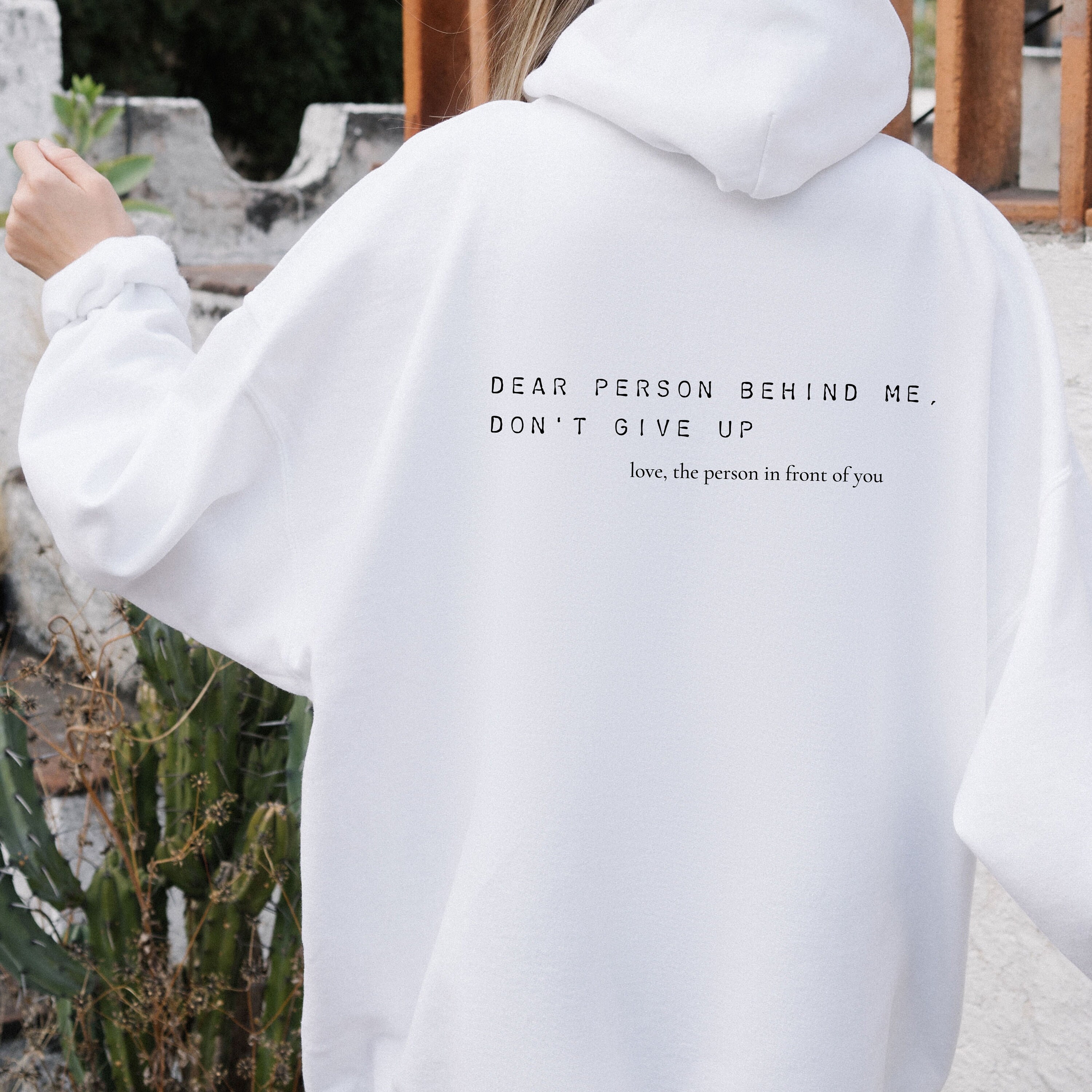 Dear Person Behind Me Hoodie Aesthetic Oversized Sweatshirt | Etsy