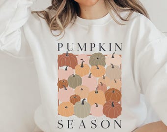 Pumpkin Season Sweatshirt, Fall shirt, Thanksgiving Gift, Pumpkin Sweatshirt, Halloween Sweaters For Women, Fall Gifts, Autumn fall crewneck