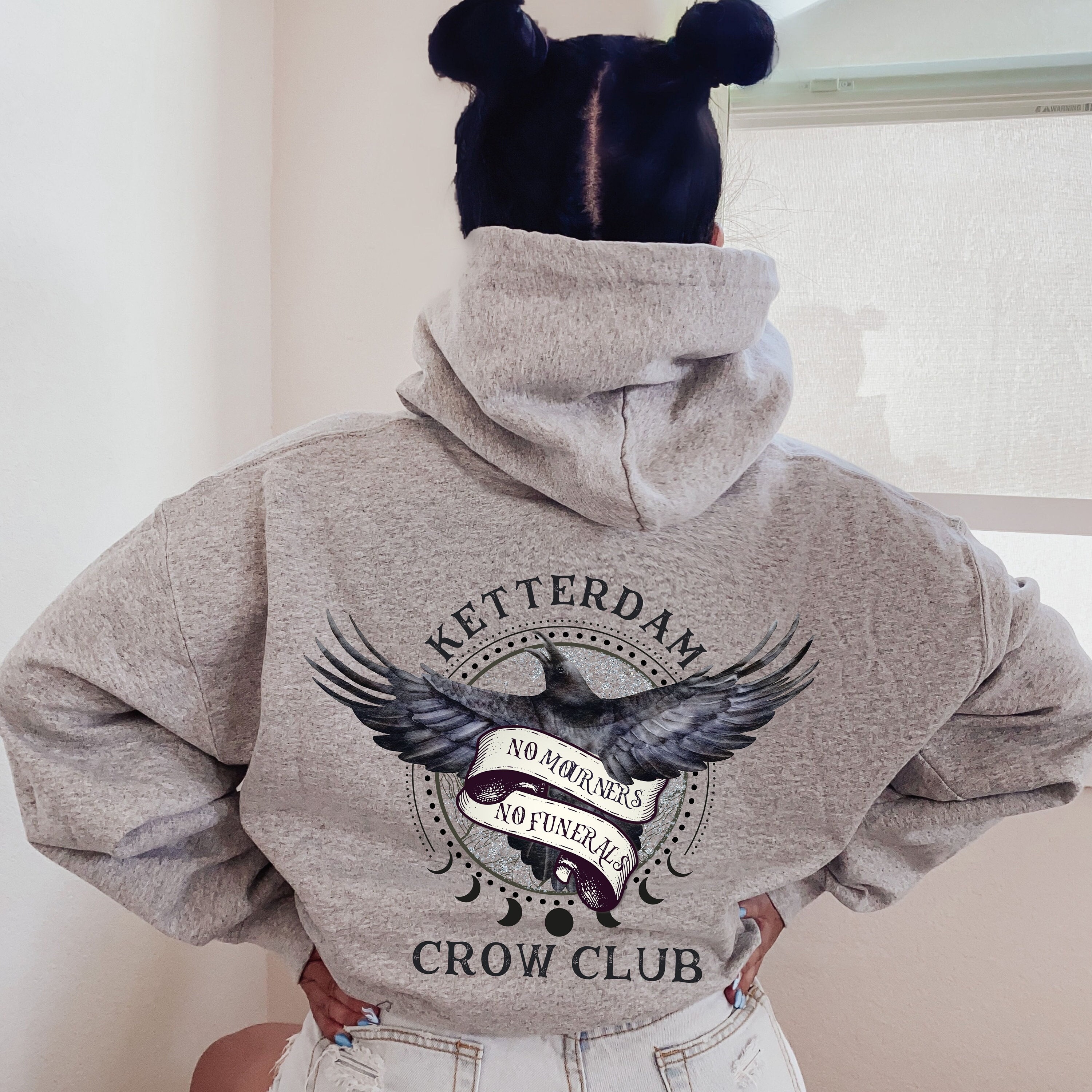 Crow Merch Ketterdam Crow Club Hoodie, Six of Crows Sweatshirt, No Mourners No ...