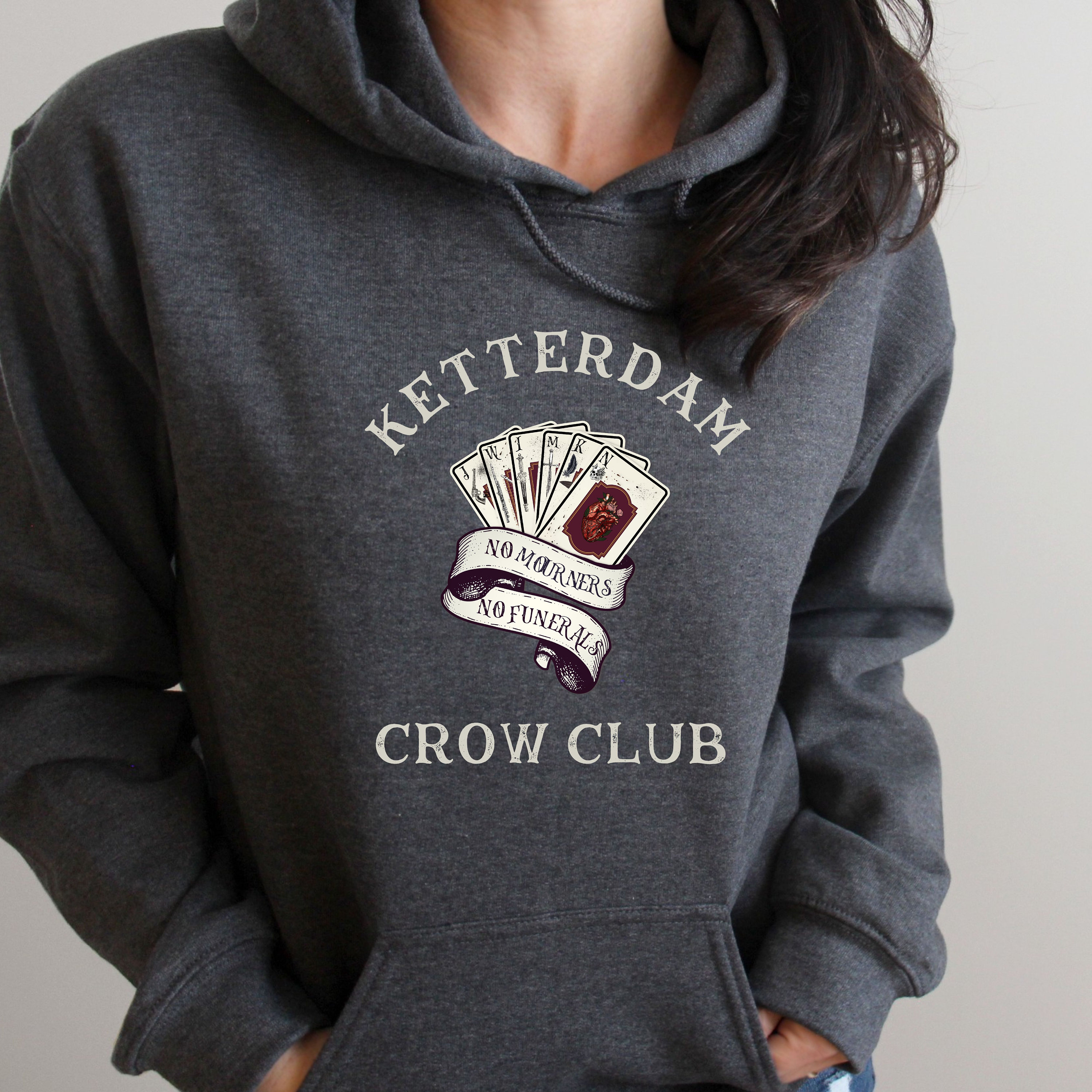 Six of Crows Hoodie No Mourners No Funerals Ketterdam Crow - Etsy