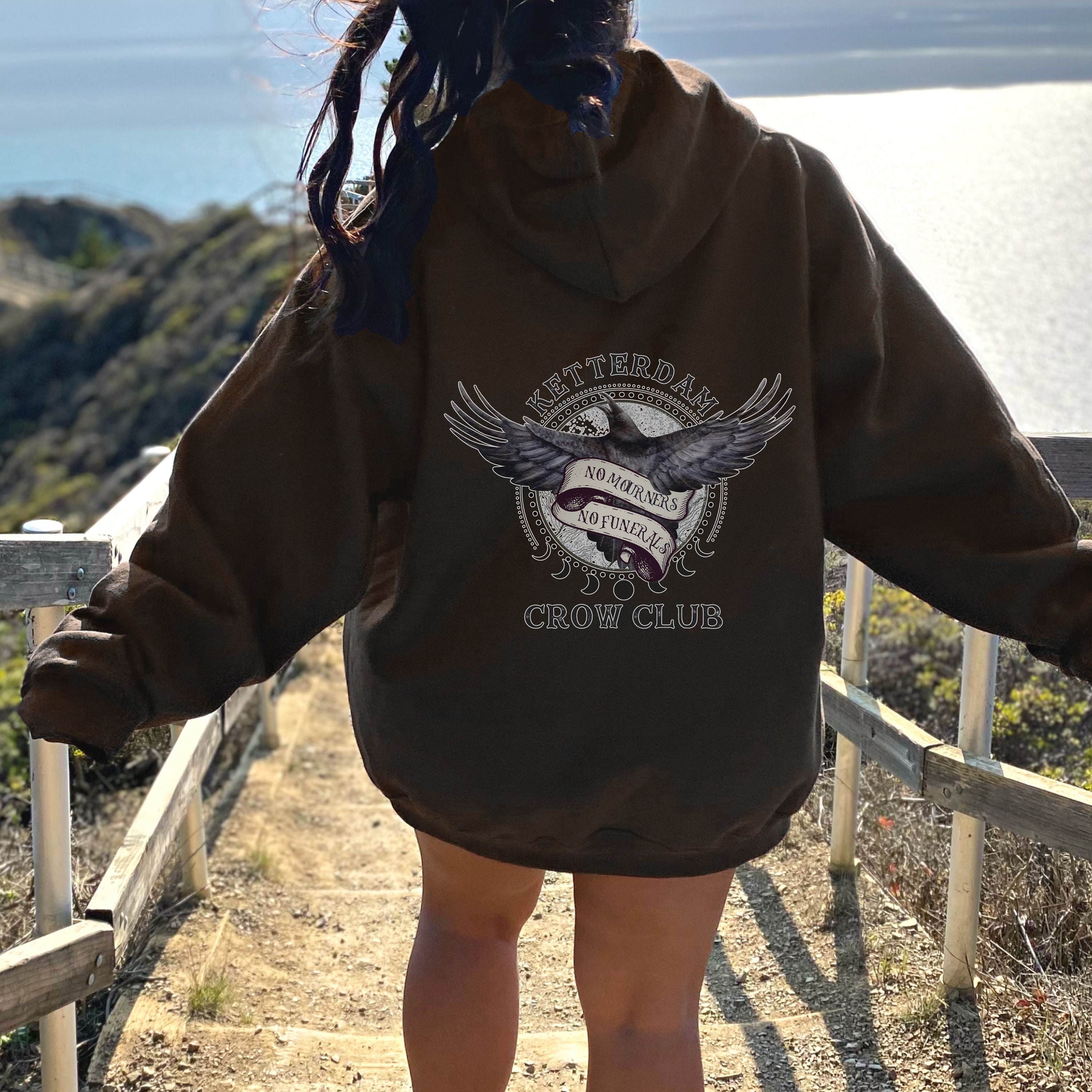 Crow Merch Ketterdam Crow Club Hoodie, Six of Crows Sweatshirt, No Mourners No ...