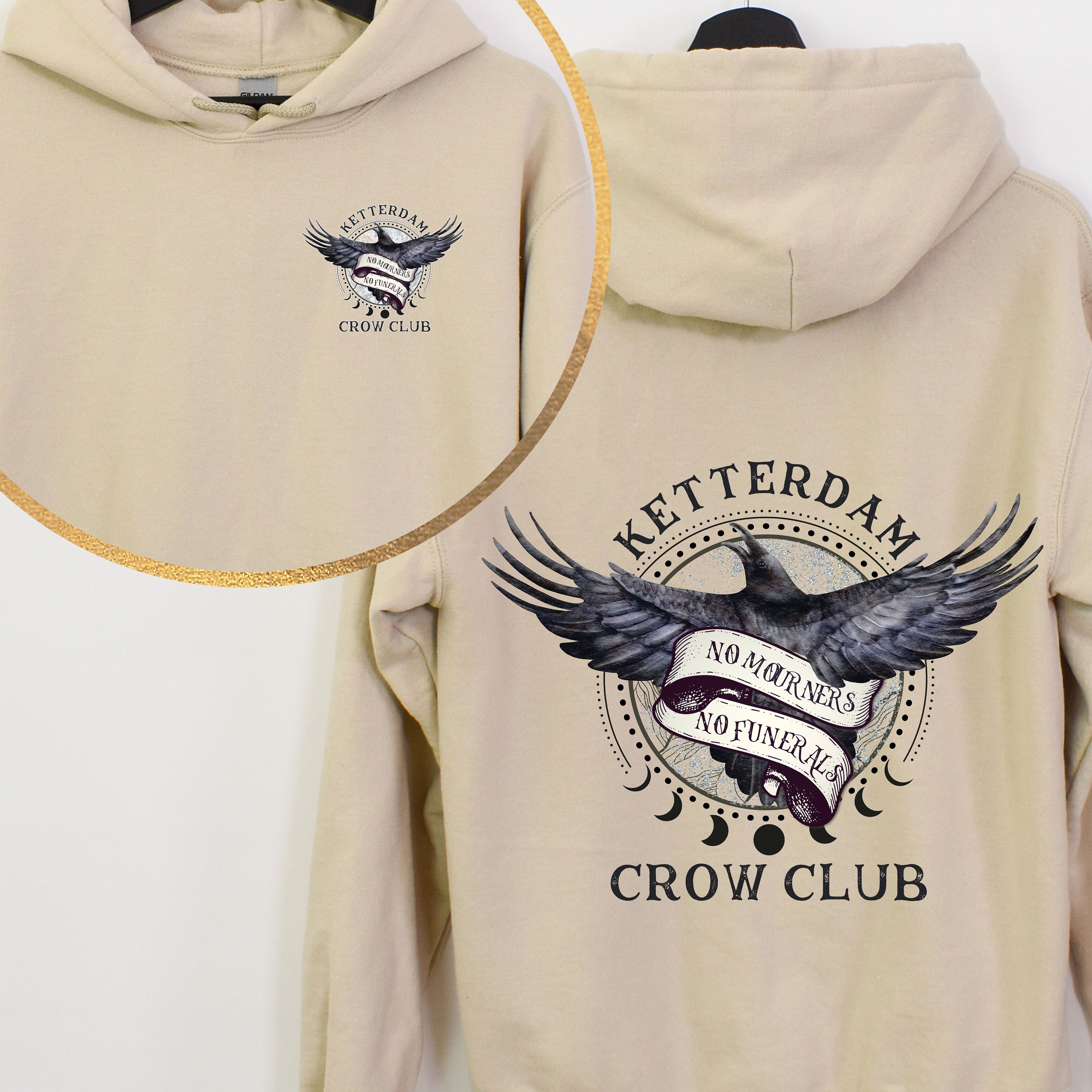 Crow Merch Ketterdam Crow Club Hoodie, Six of Crows Sweatshirt, No Mourners No ...