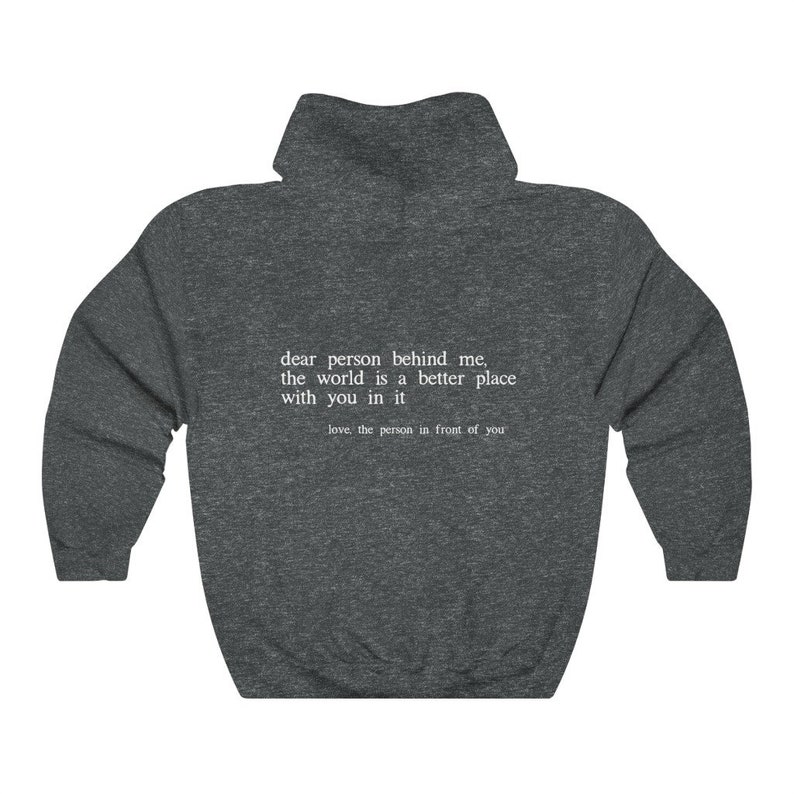 Dear Person Behind Me Hoodie, Dear Person Behind Me Sweatshirt, Aesthetic Be Kind Sweatshirt, Positivity Sweater, Mental Health Matters zdjęcie 6