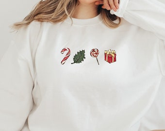 Christmas Sweatshirt, Candy Cane Sweatshirt, Christmas Candy Shirt, Cute Christmas Sweater, Christmas Pullover, Plus Size Christmas Sweater