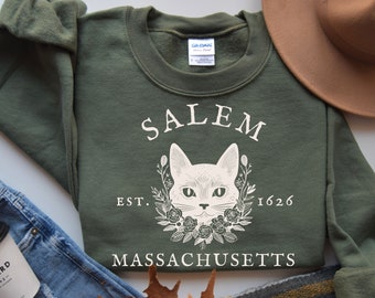 Salem Sweatshirt, Halloween Sweatshirt, Witch Sweatshirt, Fall Sweatshirt, Salem Massachusetts, Witchy Sweatshirt, Cute Fall Sweatshirt