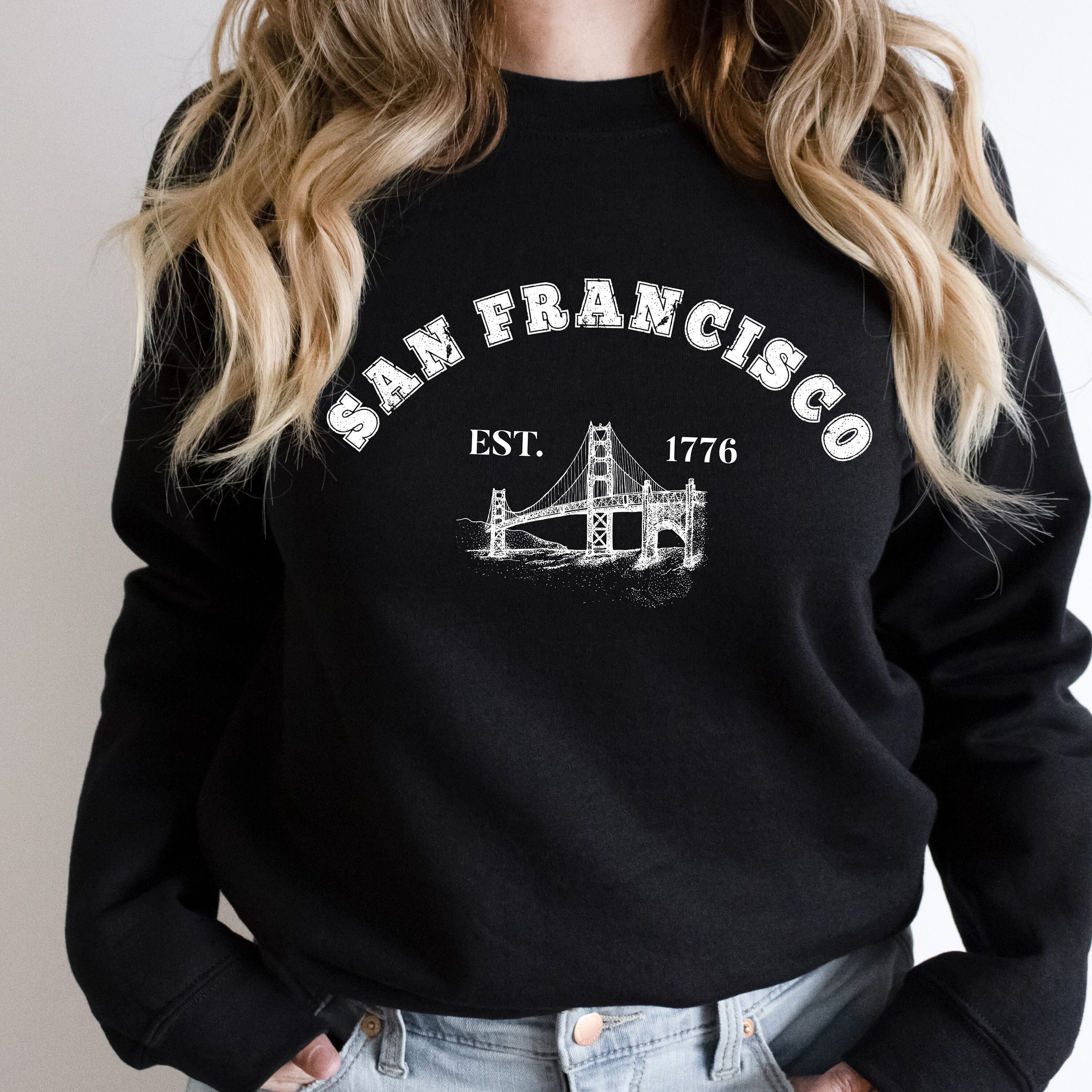 【CPGN STUDIO】24FW★ San Francisco Sweatshirt San Francisco Sweatshirt, Vintage California Crewneck