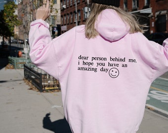 Dear Person Behind Me Hoodie, Aesthetic Oversized Sweatshirt, Person Behind Me Sweatshirt, Aesthetic Be Kind Sweatshirt, Mental Health