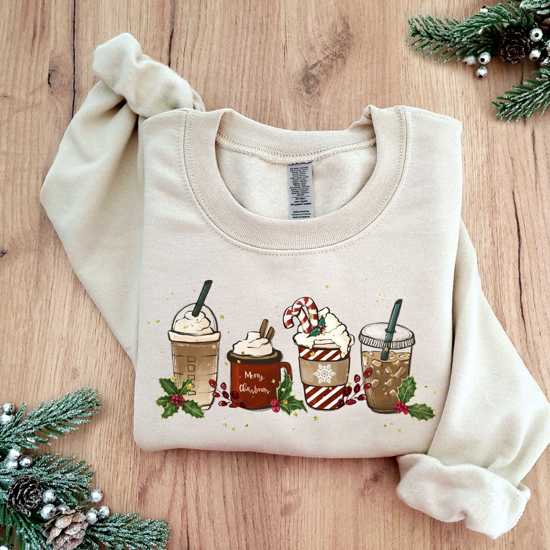 "Just A Girl Who Loves Christmas" Women's Funny Sweatshirt - Cozy Crewneck Pullover Holiday Top - View #8
