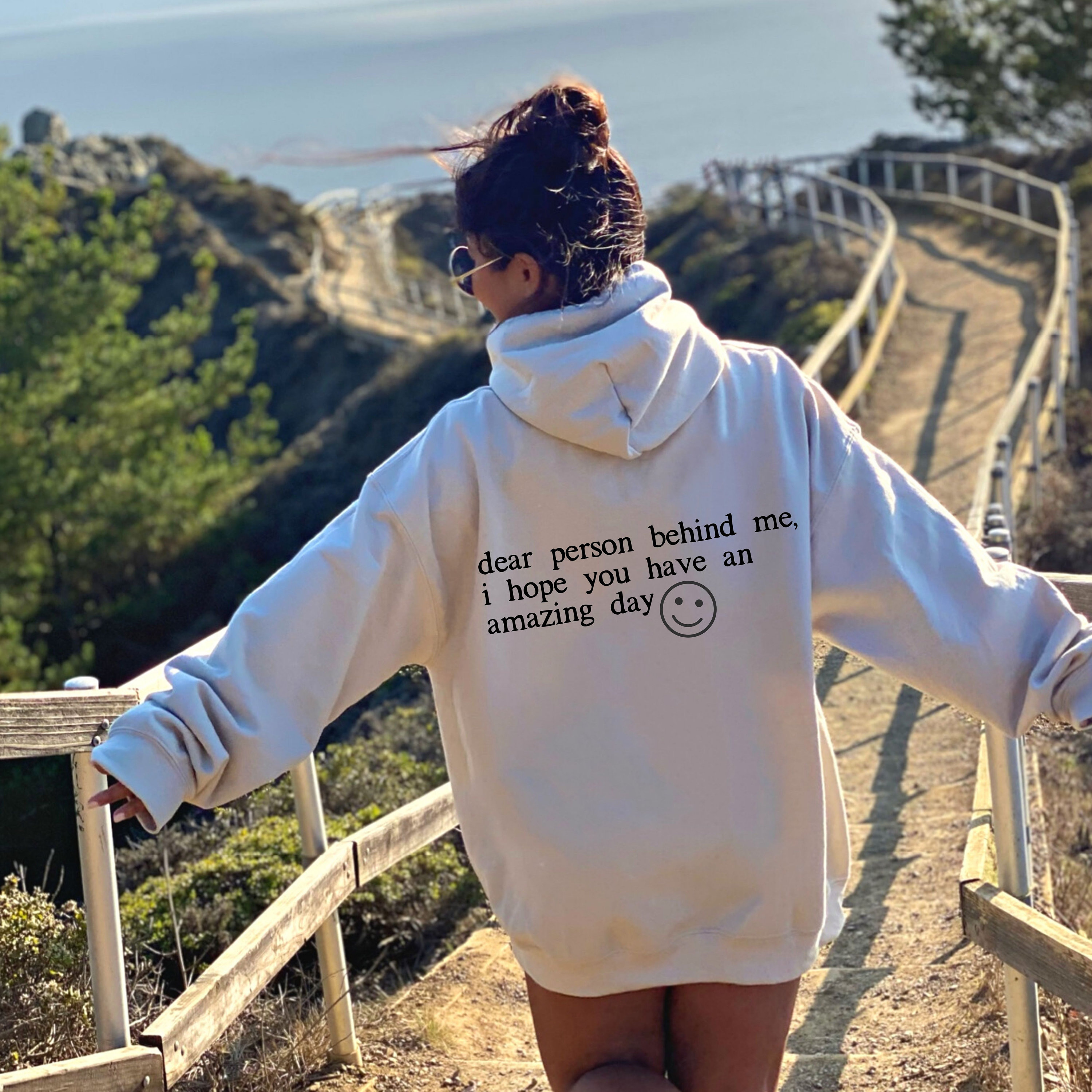 Sweat à Capuche « Dear Person Behind Me » | Sweat à Capuche Message