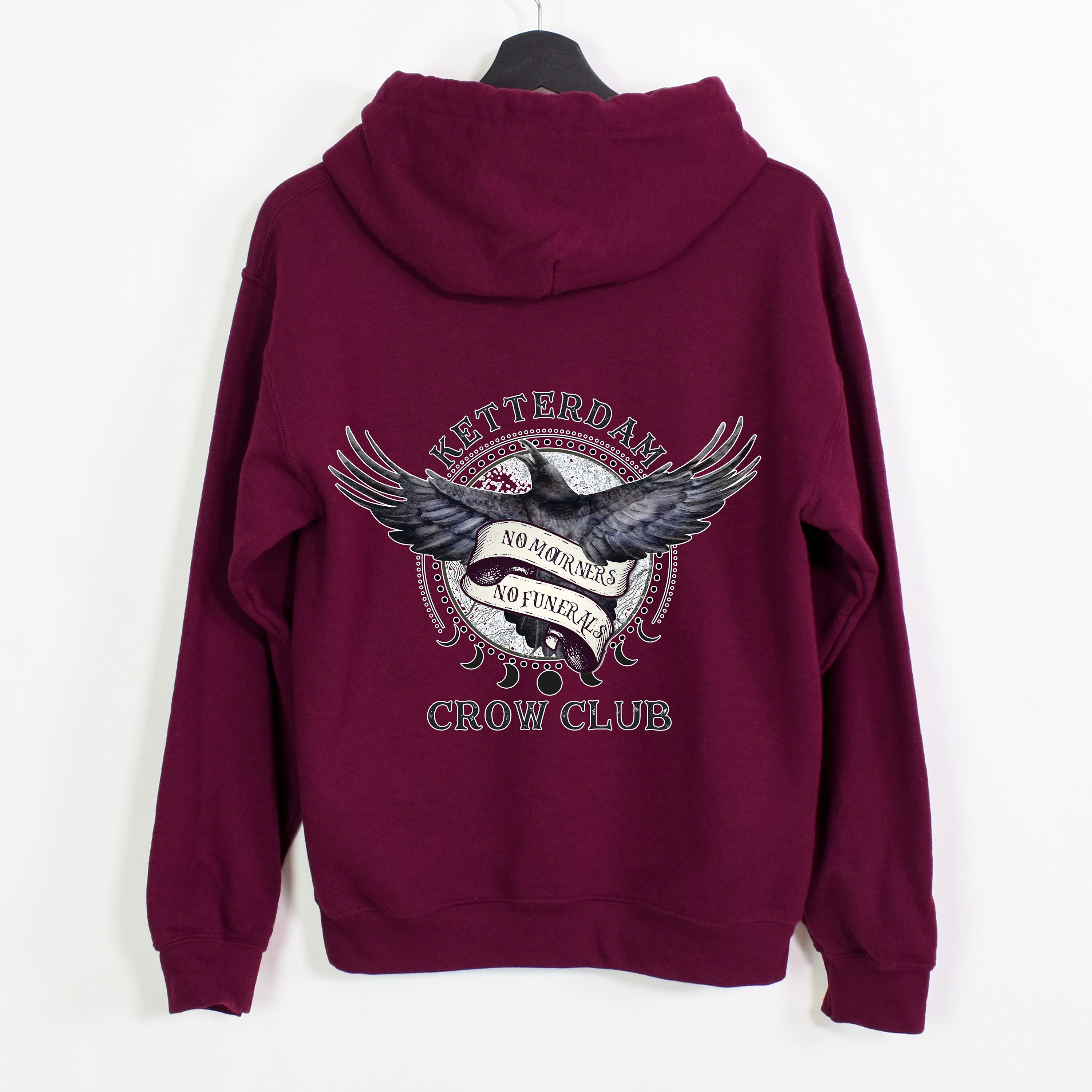Crow Merch Ketterdam Crow Club Hoodie, Six of Crows Sweatshirt, No Mourners No ...