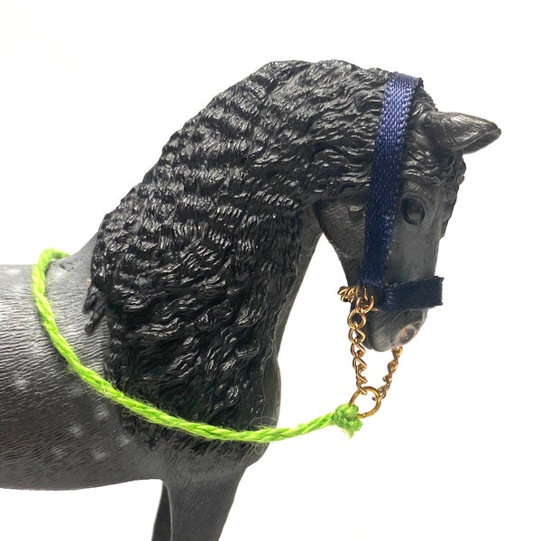 Halter with Attached Lead Line for Schleich Horse