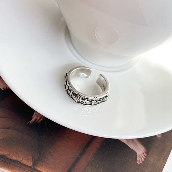 Sterling Silver Filled Iris Flower With Cross Adjustable