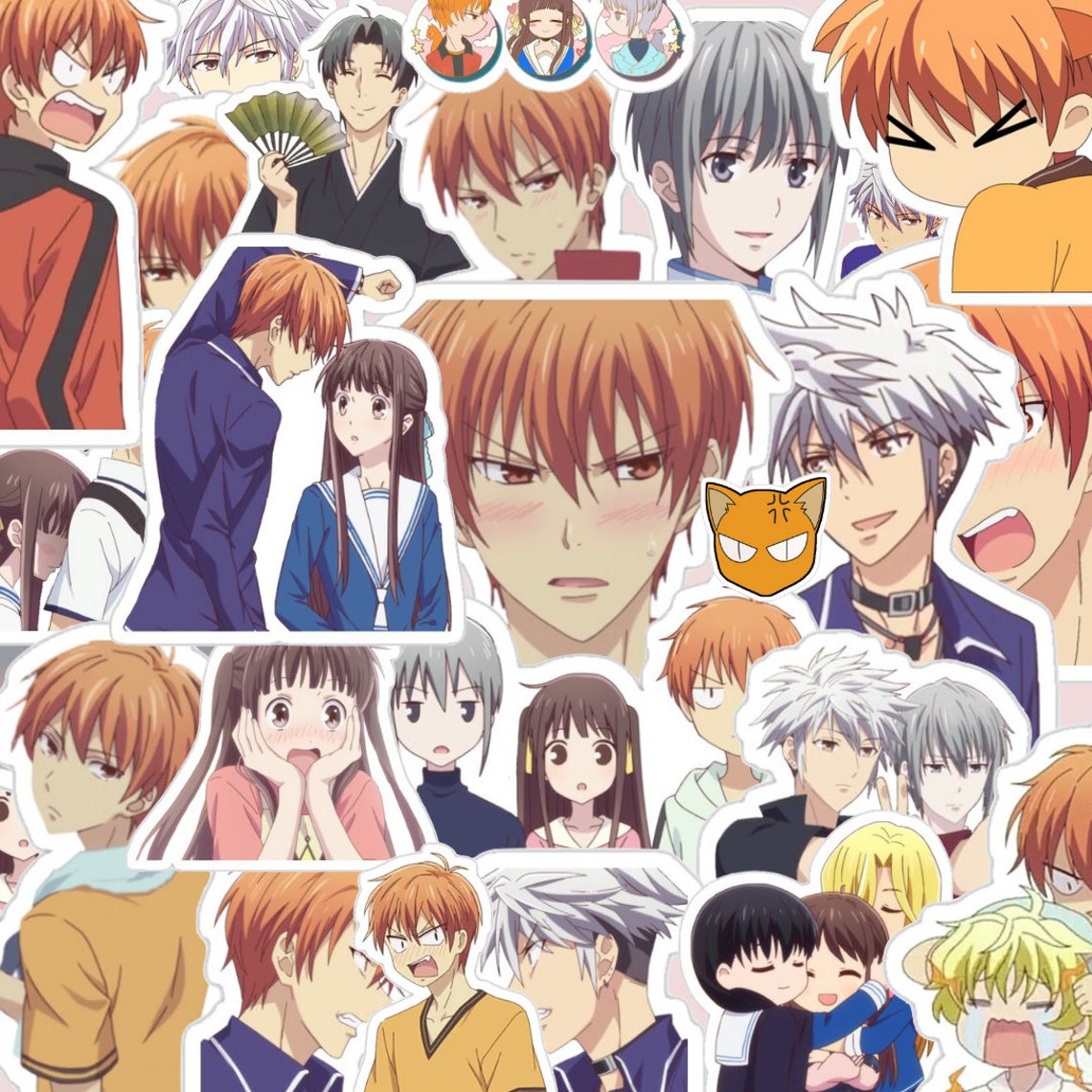 Fruits basket stickers Anime Stickers Laptop Stickers Etsy