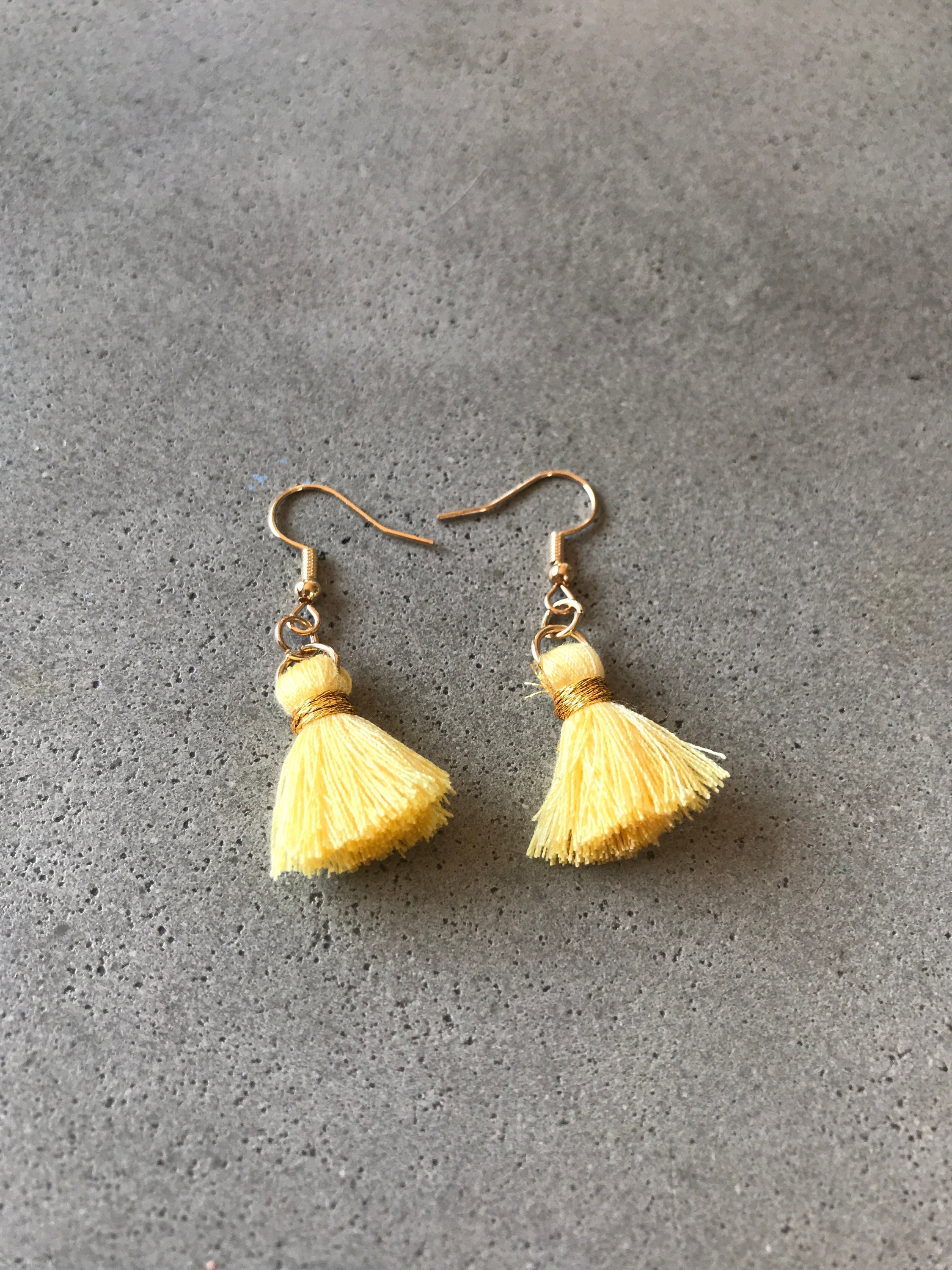 Pendientes Amarillo Pastel