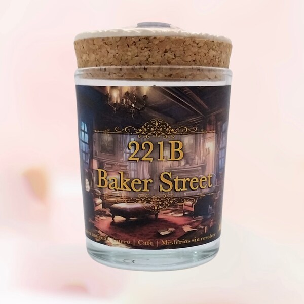 221B Baker Street Literary Scented Candle - Sherlock Holmes