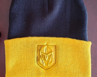 VGK Embossed Pom Pom 2-tone Beanie