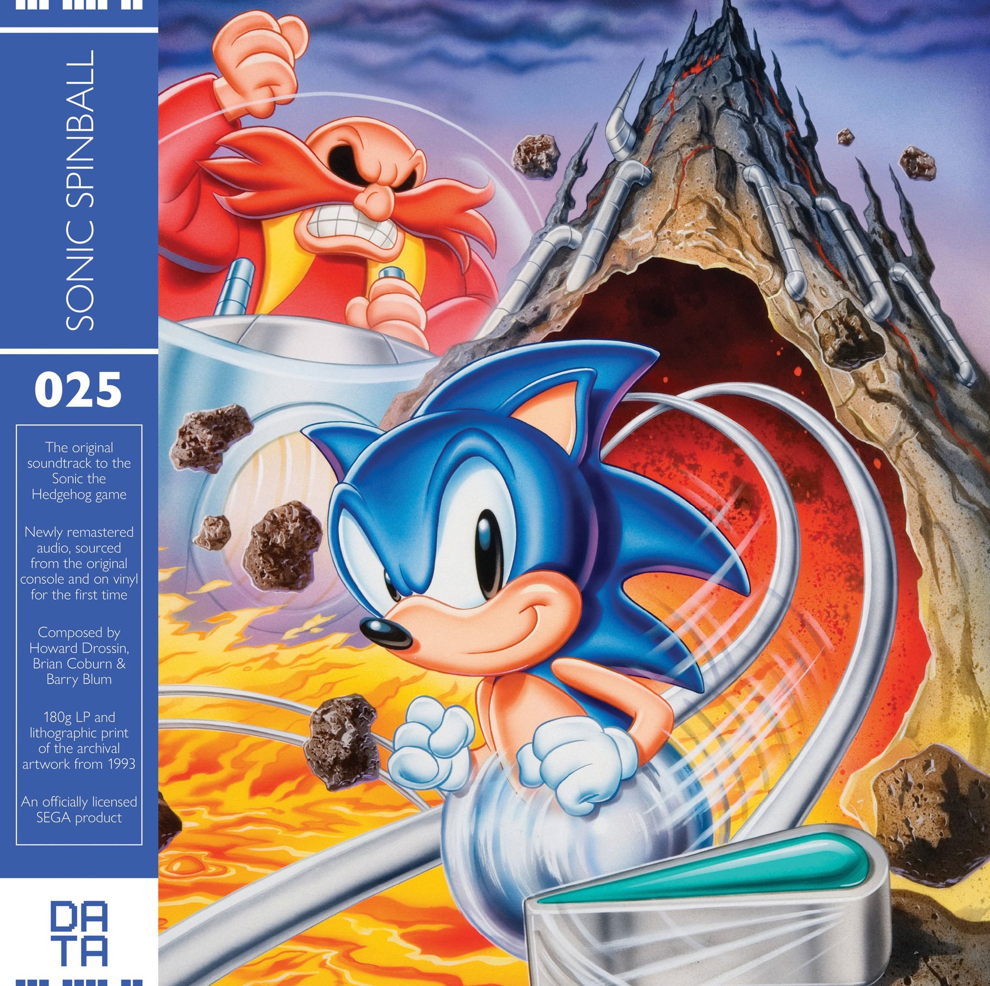 Sonic Spinball Original SEGA Game Soundtrack Translucent Blue