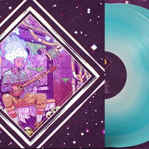 Scourgebringer Original Video Game Soundtrack - 100 Made Chiming Tree White In Blue Colored Vinyl 2xLP - Joonas Turner