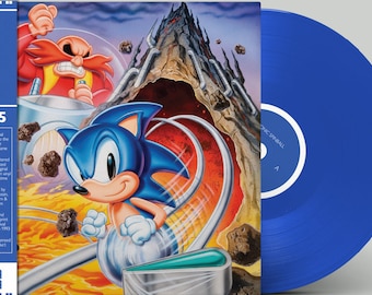 ソニック・スピンボール フロストクリアブルーストライプヴァイナル アナログ 新品 Sonic Spinball Original SEGA Game Soundtrack Translucent