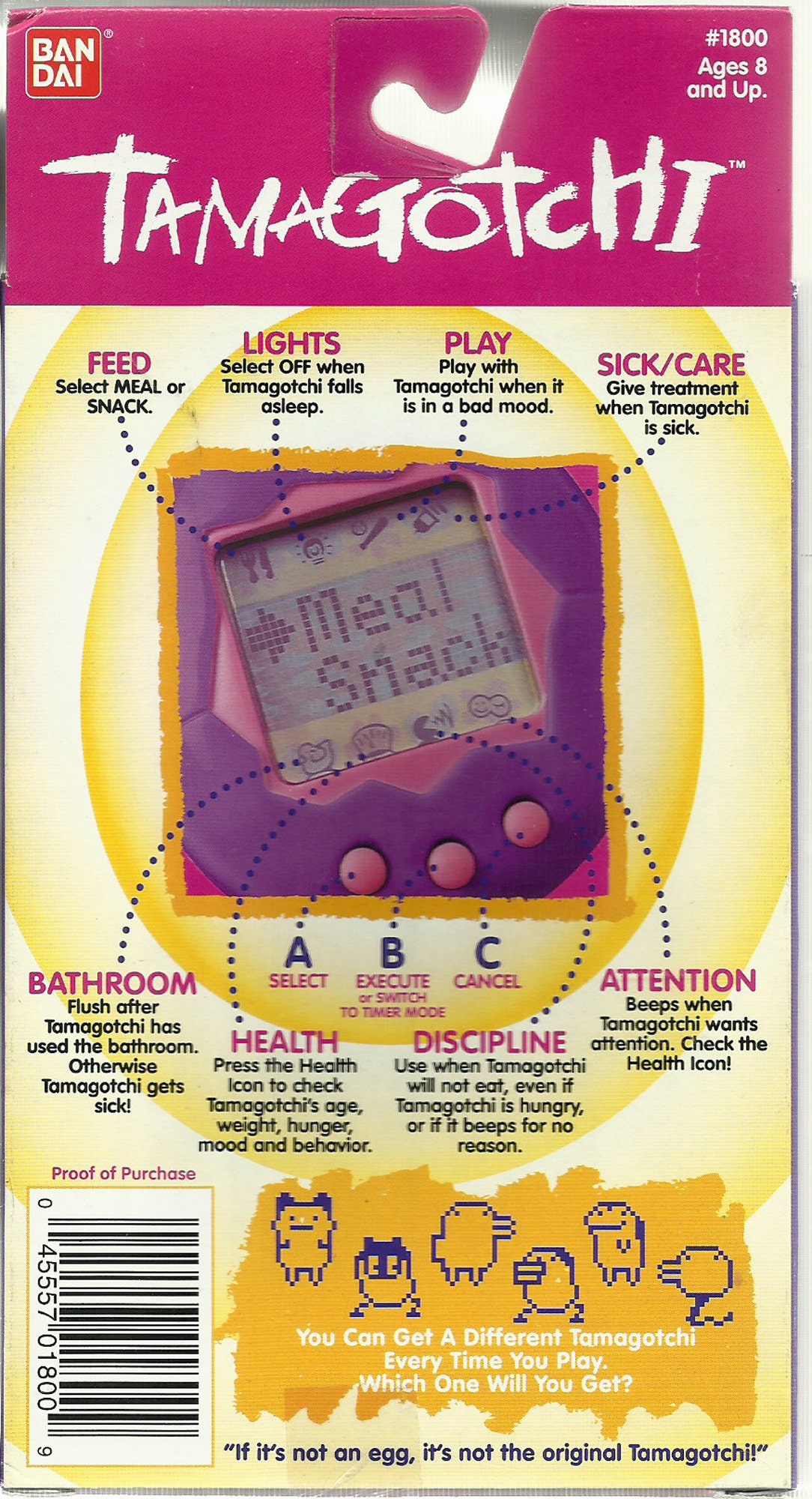 Tamagotchi Virtual Pet Original 1997 1800 New in Etsy